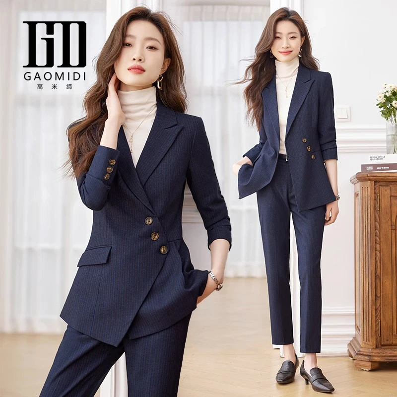 西装套装女秋冬2023新款职业女装气质女神范高级感正装行政穿搭女