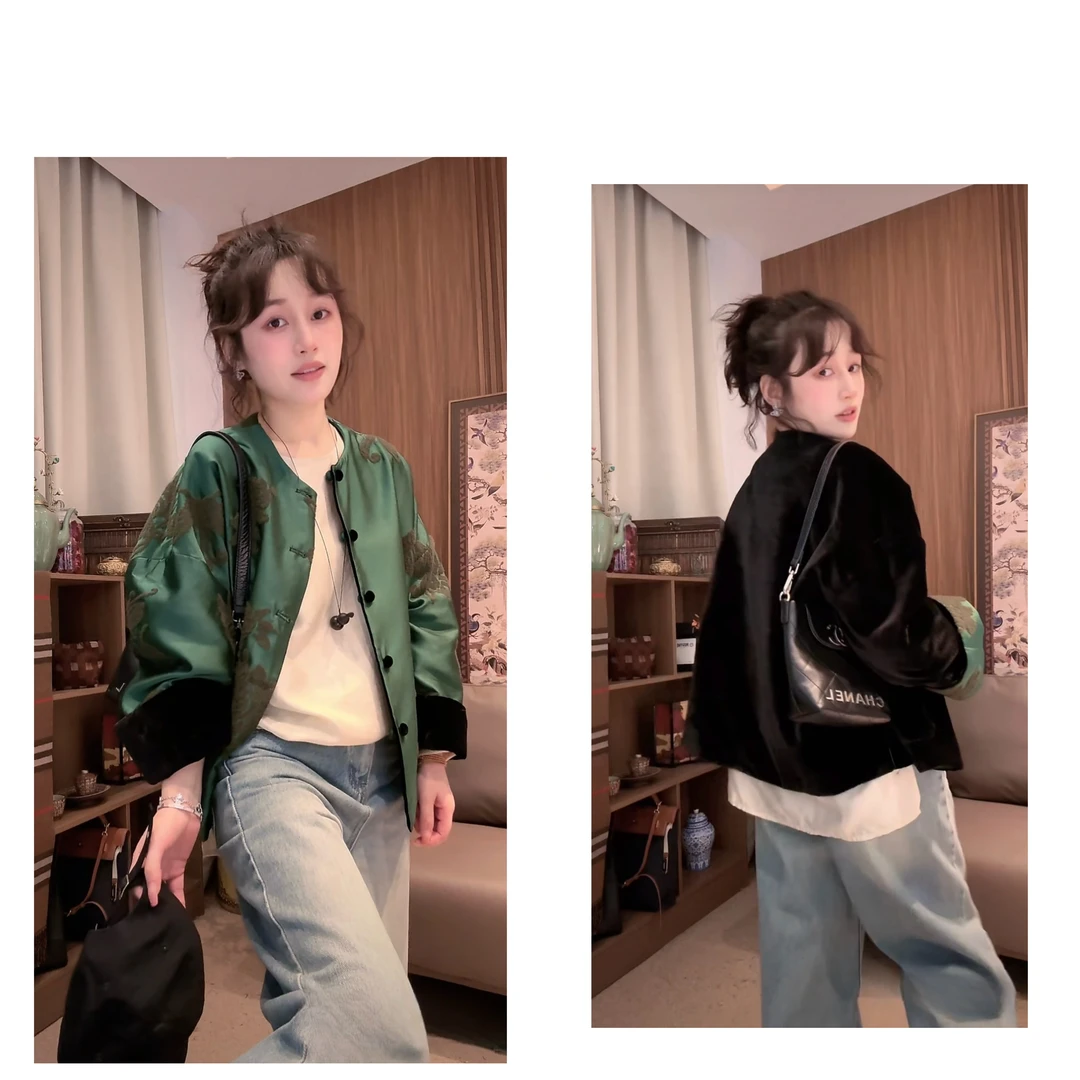 《新品首发》新中式双面国风两穿外套