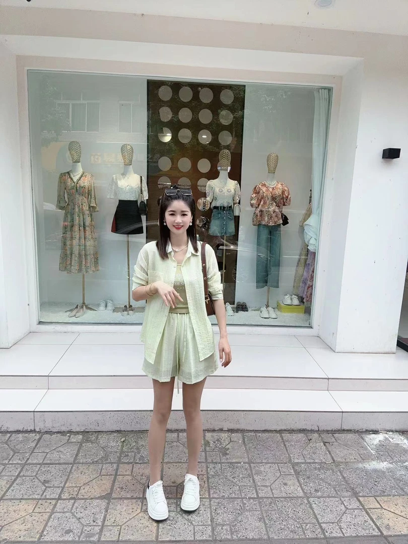 雪琴小屋洋气纯色高品质休闲三件套