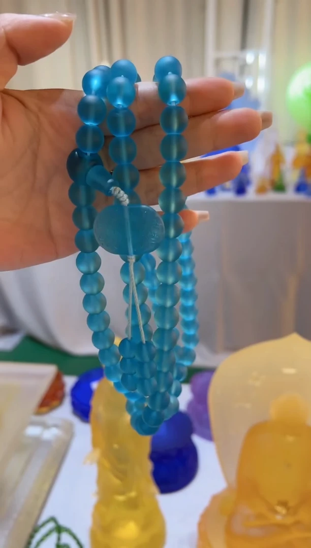 【闪购商品】琉璃手工艺品匠门琉璃直播专享福利12mm天青色念珠