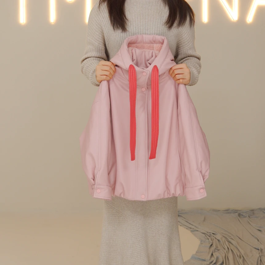 I'm Vena<久违>女童2024冬款外套毛里软皮皮衣39A3708