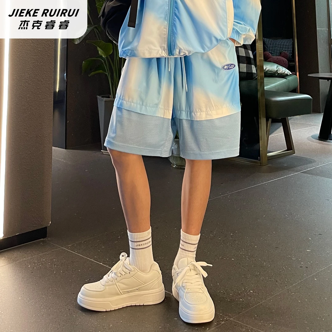 【现货-杰克睿睿】夏季休闲防晒短裤中大童薄款透气亲子休闲短裤