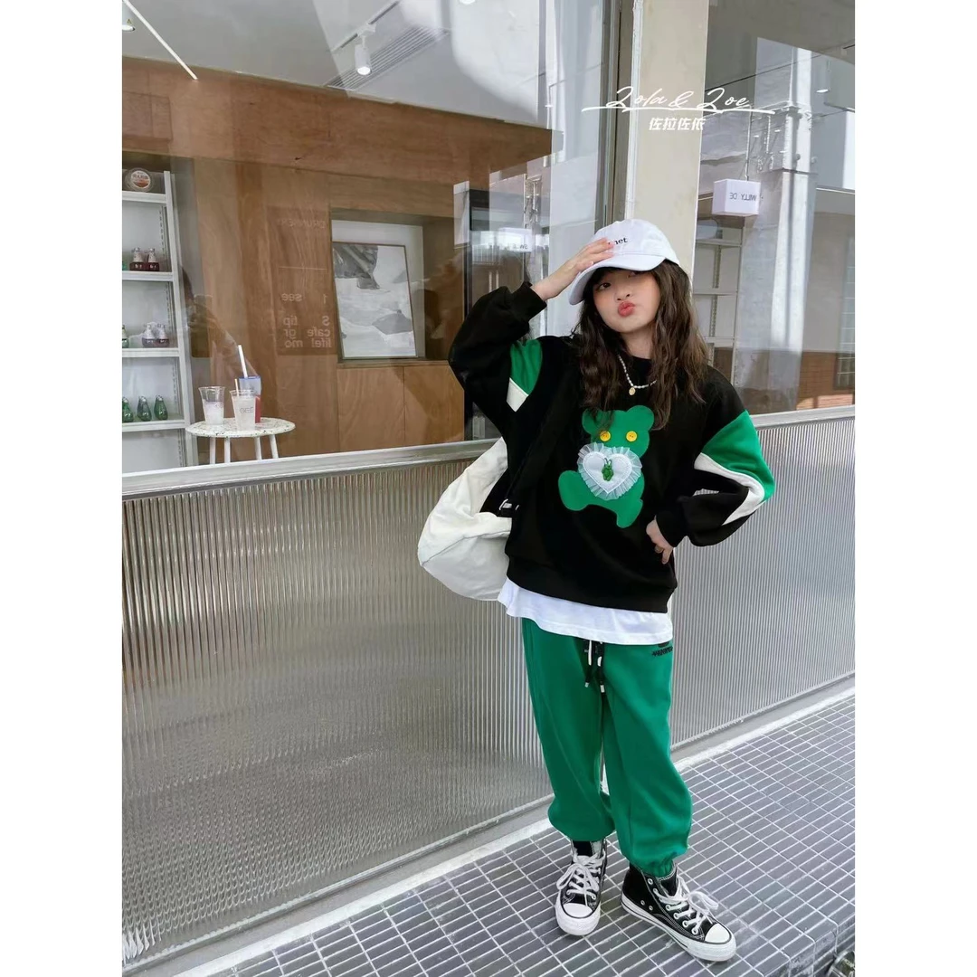 现货   2024秋季新款休闲儿童女童男童卫衣53218