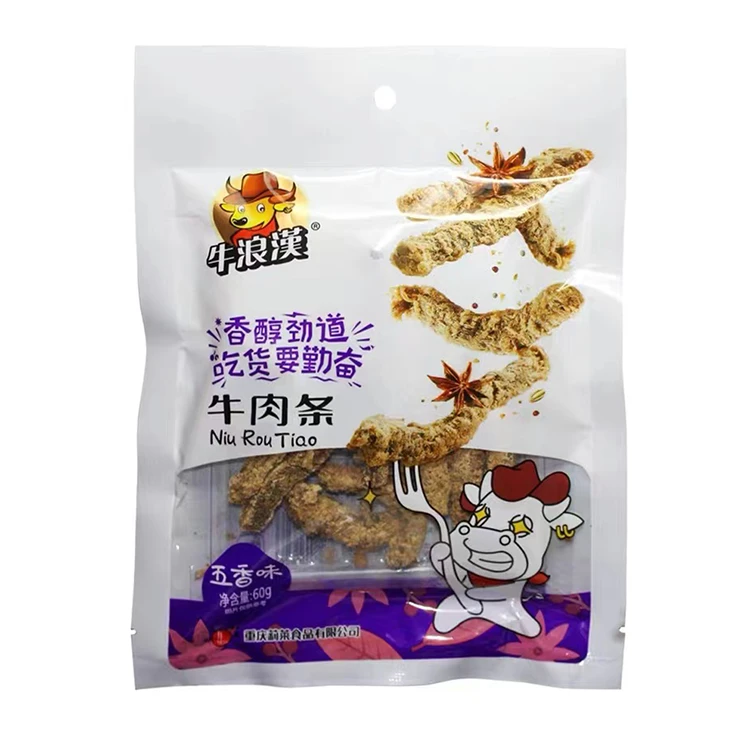 牛浪汉牛肉条 五香味60g/包 牛肉干