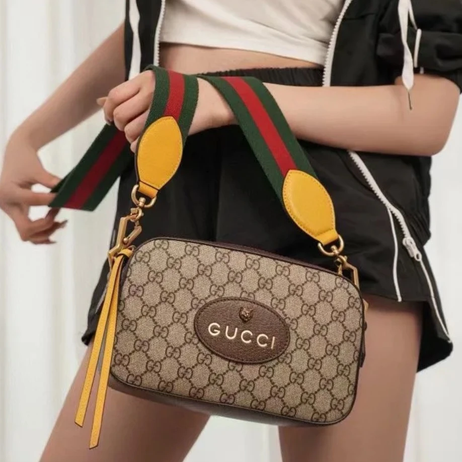 95新 GUCCI/古驰 古驰 经典老花虎头相机包 单肩包 9036771