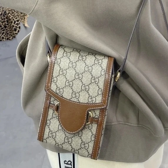 95新 GUCCI/古驰 GUCCI 古驰1955手机包 单肩包 8655233