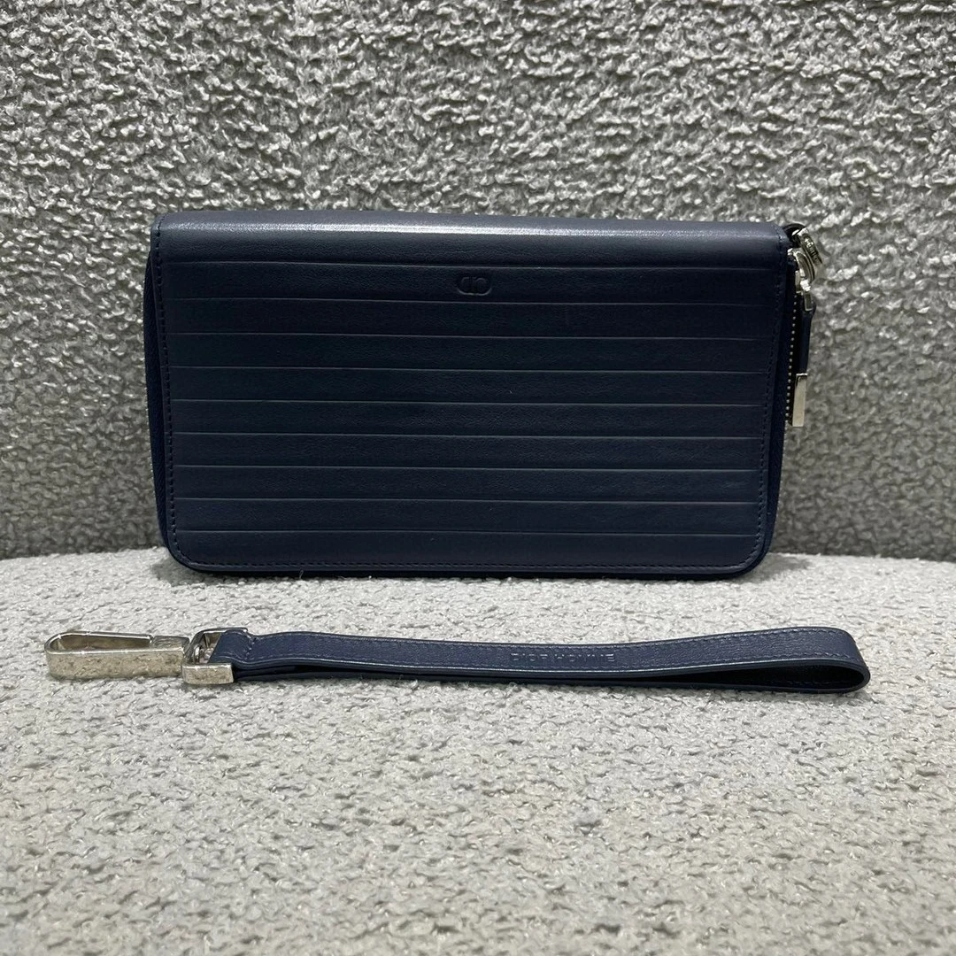 95新 DIOR/迪奥 迪奥蓝色拉链钱包 手拎包 7958337