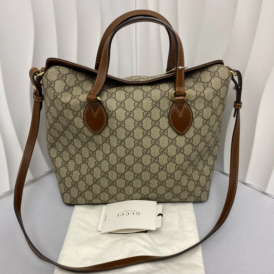 95新 GUCCI/古驰  古驰 老花 托特 手提单肩包 8451052