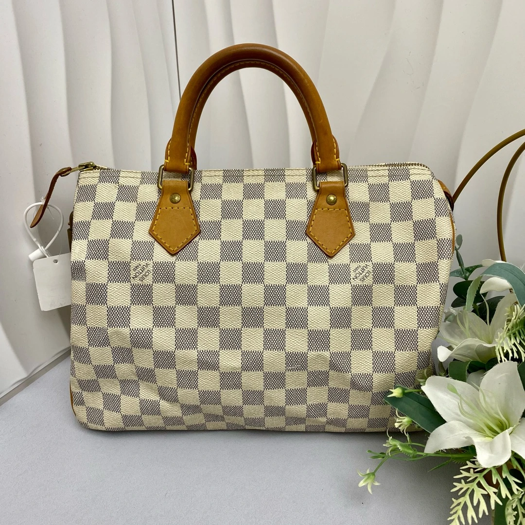 95新 LouisVuitton/路易威登 lv  sp30白棋盘格手提包 10150114