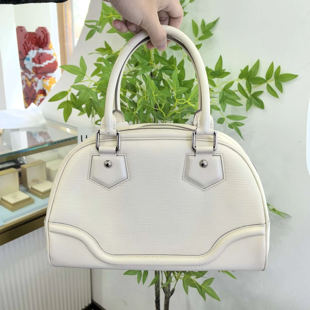 95新 LouisVuitton/路易威登 LV 白水波纹保龄球手提包 10611559