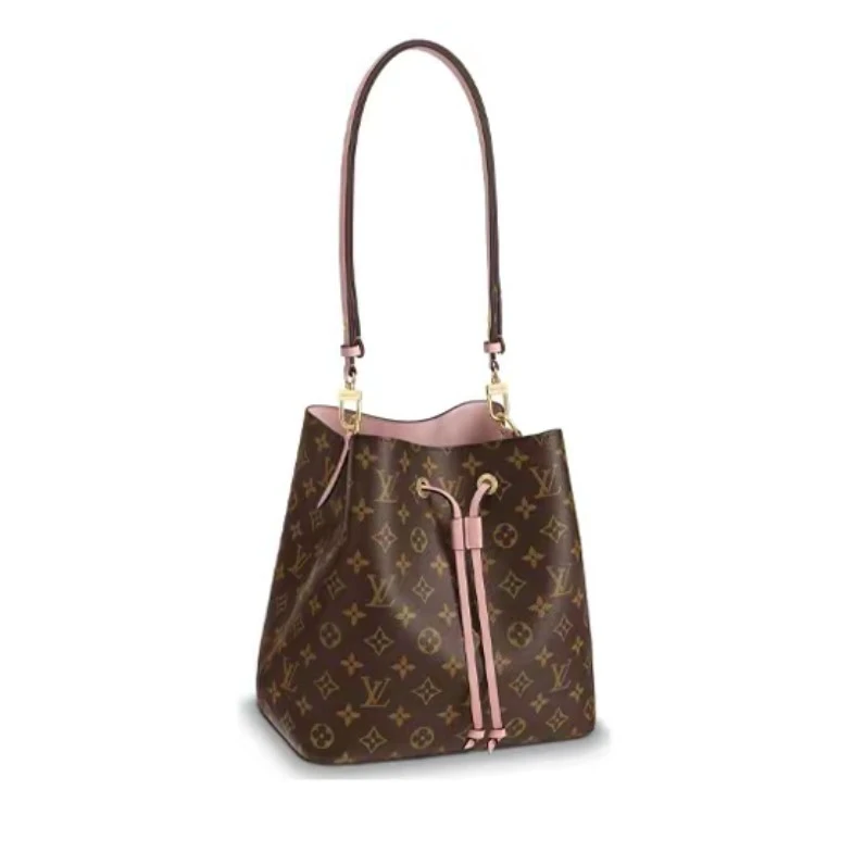 95新 LouisVuitton/路易威登 LV 老花拼粉水桶 单肩包 10380974