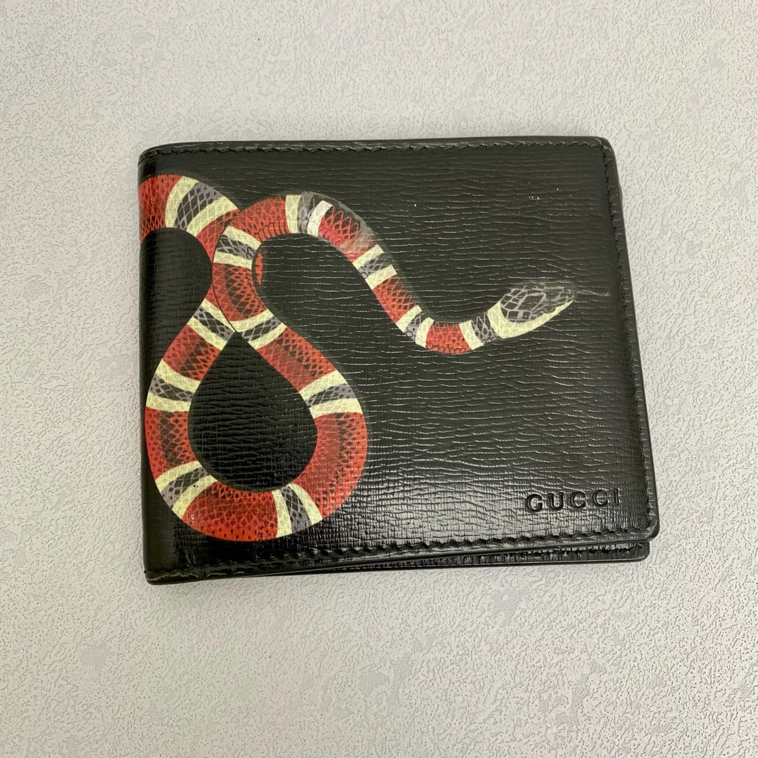 95新 GUCCI/古驰 古驰 经典珊瑚蛇 贪吃蛇钱包 10280245