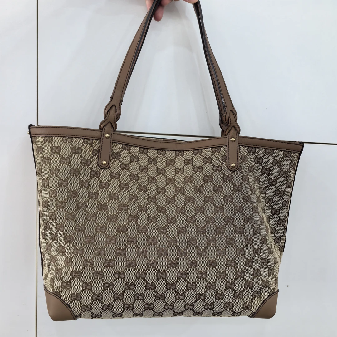 95新 GUCCI/古驰 古驰 老花 中号 托特包 手提包