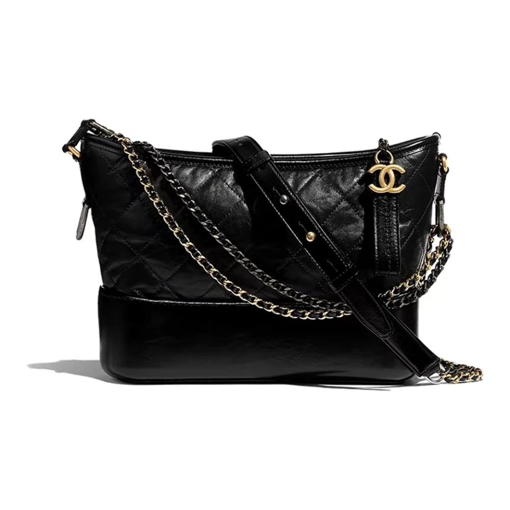 95新 Chanel/香奈儿 香奈儿 黑金流浪小号 26开 单肩包 9646320