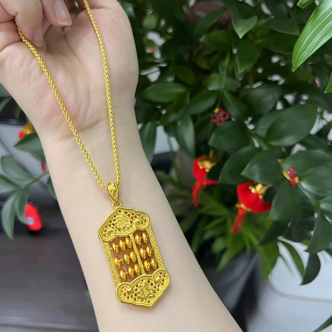 合金项链 【福字算盘珠项链】雍容华贵气质