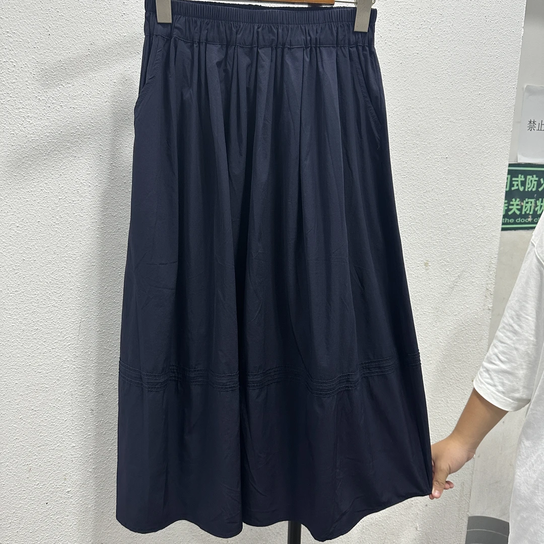 [妍姐优选]DM1111.中间拉条时尚百搭气质半身裙.裙长82，腰围114