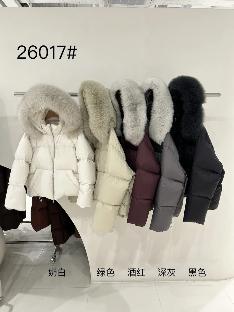 【NO退NO换】鑫燃KIKI 连帽百搭毛毛领羽绒服 26017 OBT