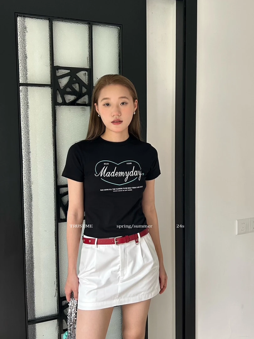 【NO退NO换】鑫燃Kiki 时尚休闲休闲百搭夏季T恤 24288 OP