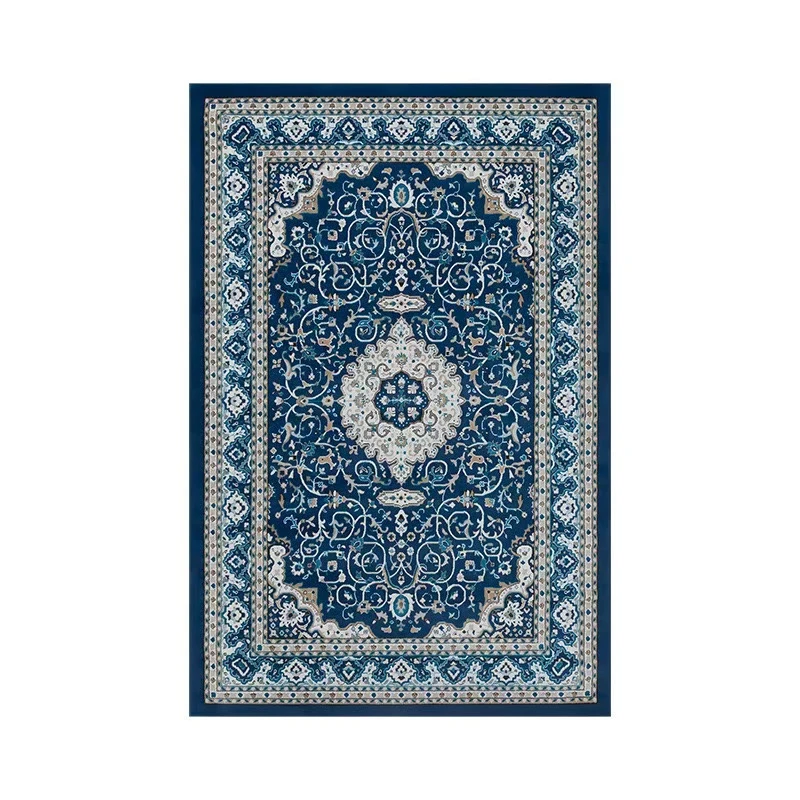 跨境现代复古美式摩洛哥客厅茶几书房卧室桌垫轻奢家用防滑地垫