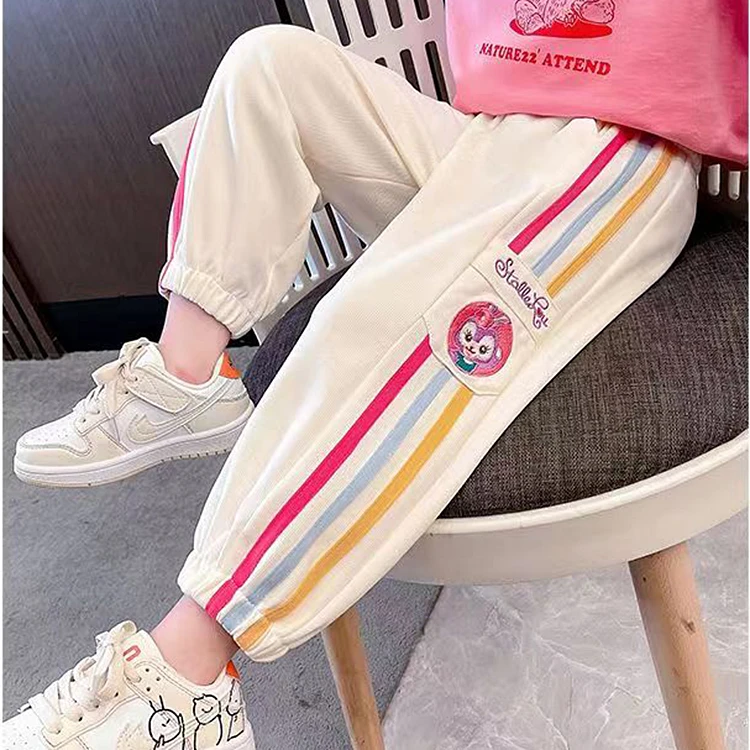 秋春装新款女童裤子儿童2023春季外穿长裤女孩洋气休闲裤宝宝春秋