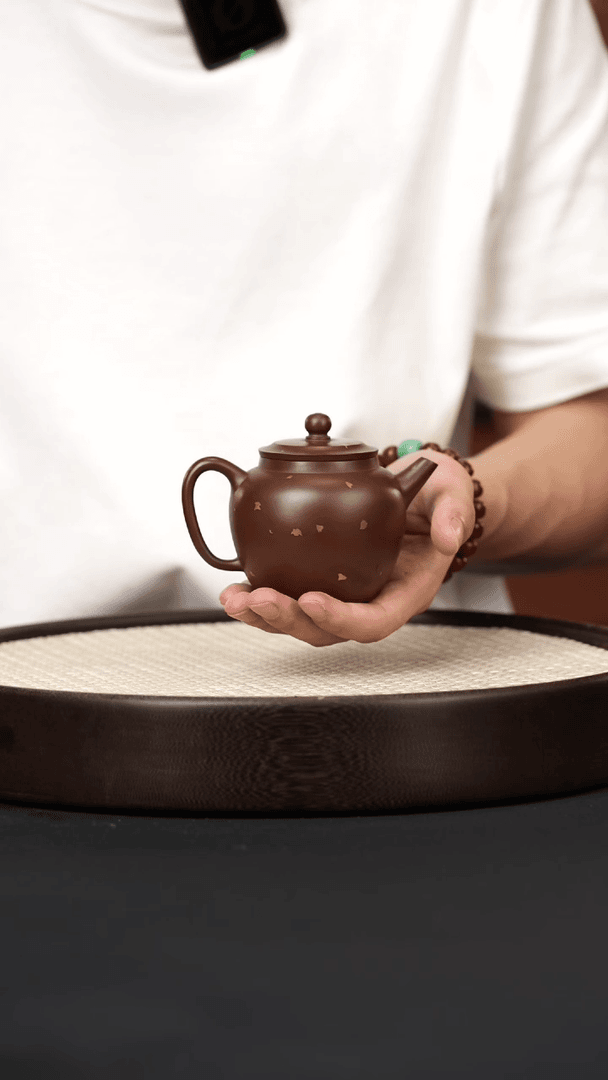 【闪购商品】紫砂茶壶凯DG知凡-洒金-黎庶清老紫泥180
