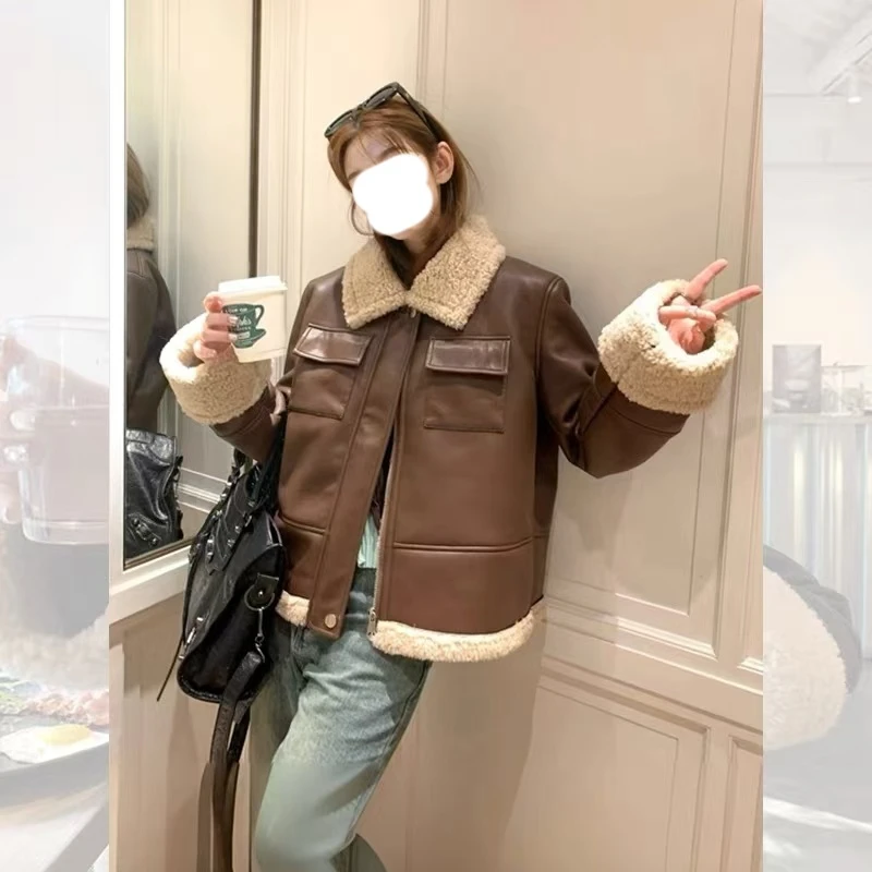 2025冬季新款韩系毛毛外套681款