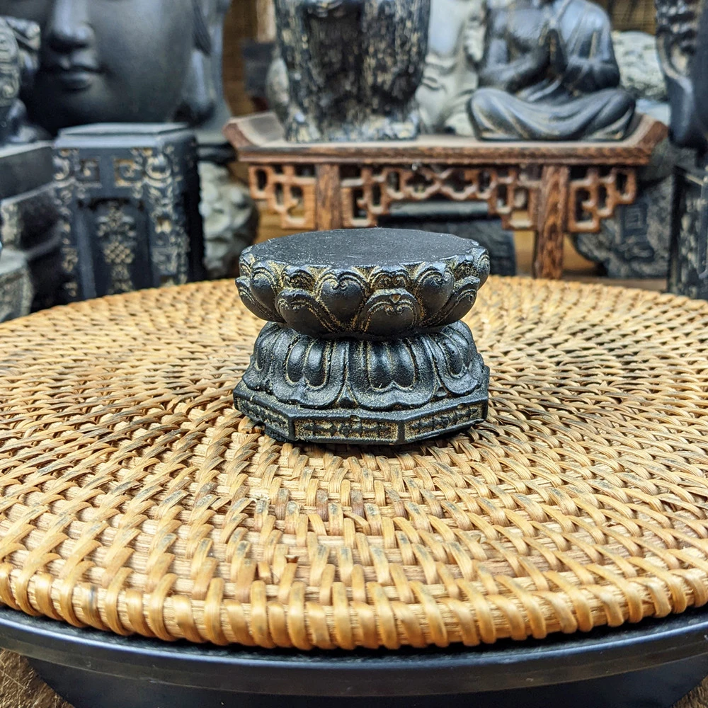 雲植.仿古中国风禅意须弥座摆件底座装饰复古