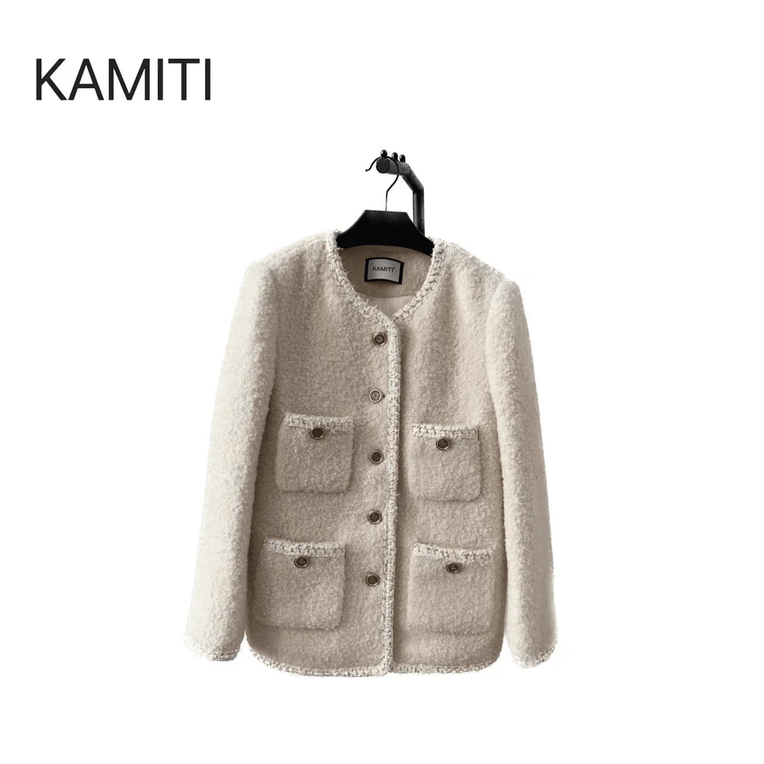 【柏林少女】（90国标白鹅绒）2024冬季新款时尚百搭洋气小香风外套