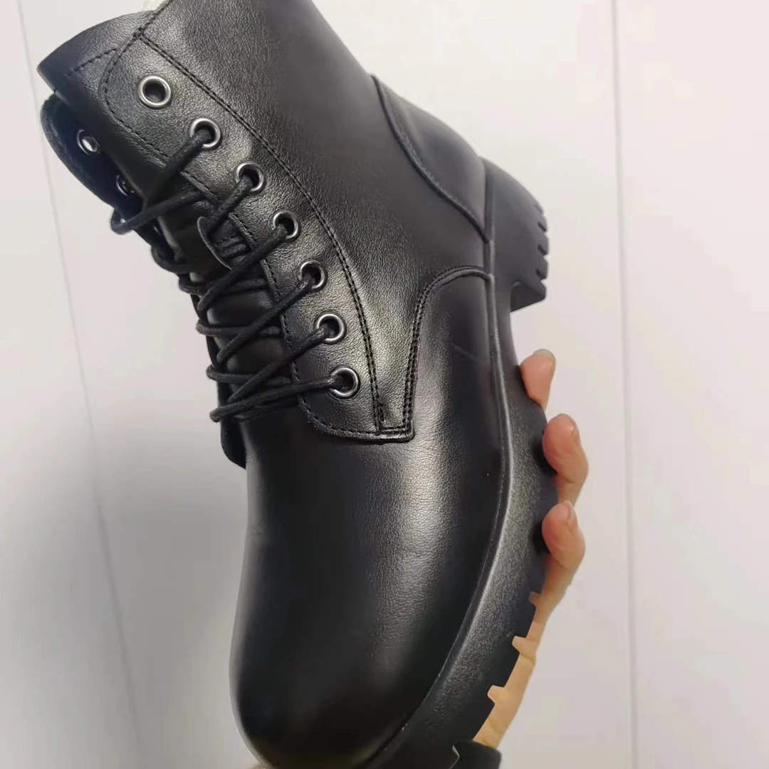 断码特价902秋冬款时尚百搭加绒厚底休闲马丁靴秋冬季