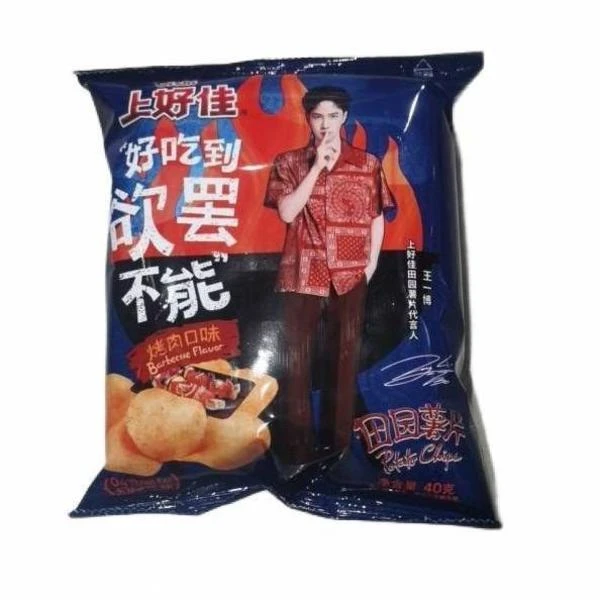 Oishi/上好佳田园薯片烤肉味40g