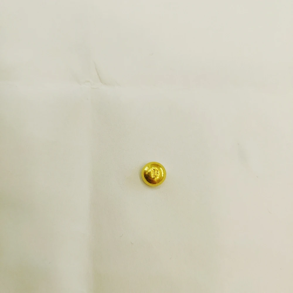 足金金豆豆实心精致光面