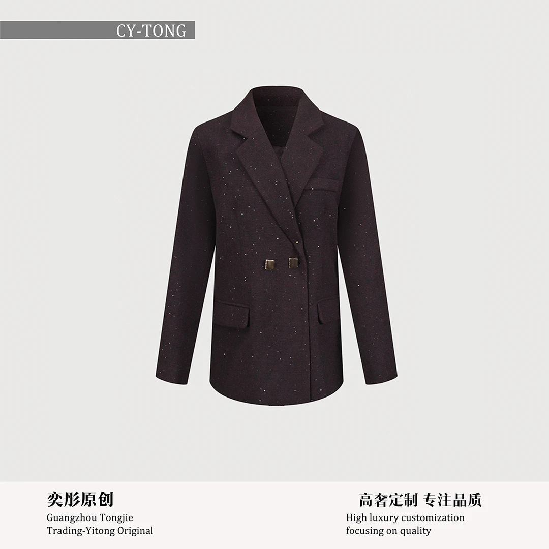 【彤姐原创】冬季设计师款时尚休闲女士气质西装外套TWTZ4115