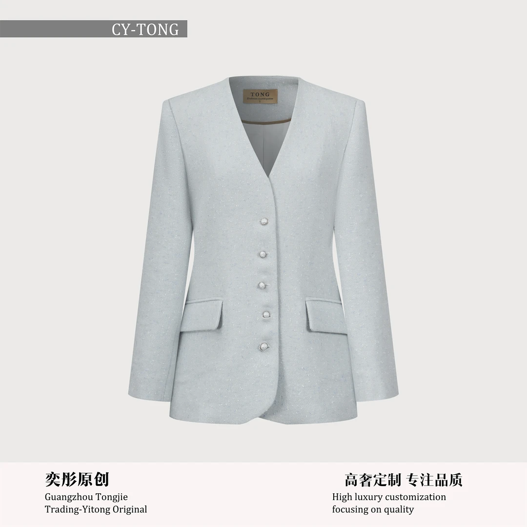 【彤姐原创】秋季设计师款时尚休闲女士气质西装外套W24D021