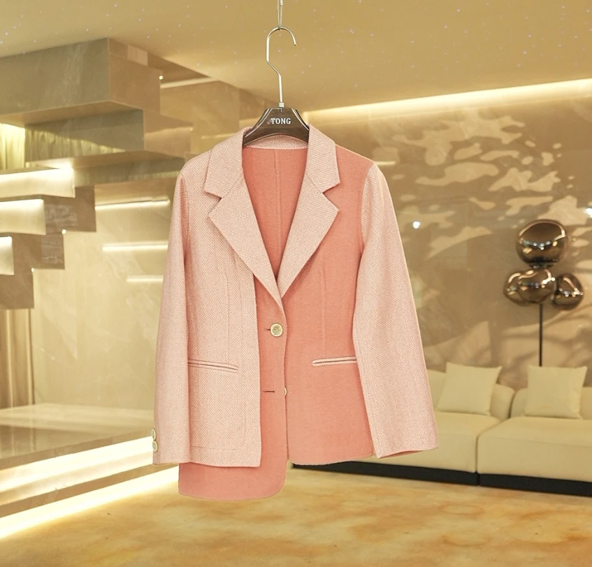 【彤姐原创】冬季显瘦时尚轻奢气质休闲小众独立西装外套TWWT4319