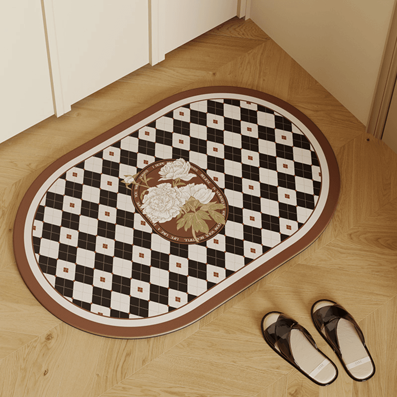 硅藻泥吸水软地垫浴室卫生间门口防滑脚垫洗手间耐脏卫浴厕所地毯