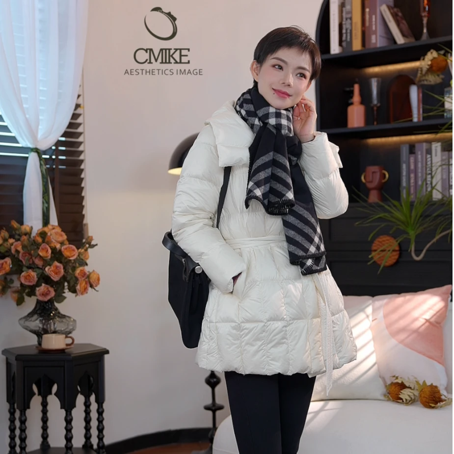【蜜客严选】时尚冬季韩版保暖潮流纯色鸭绒羽绒服2404Y000179