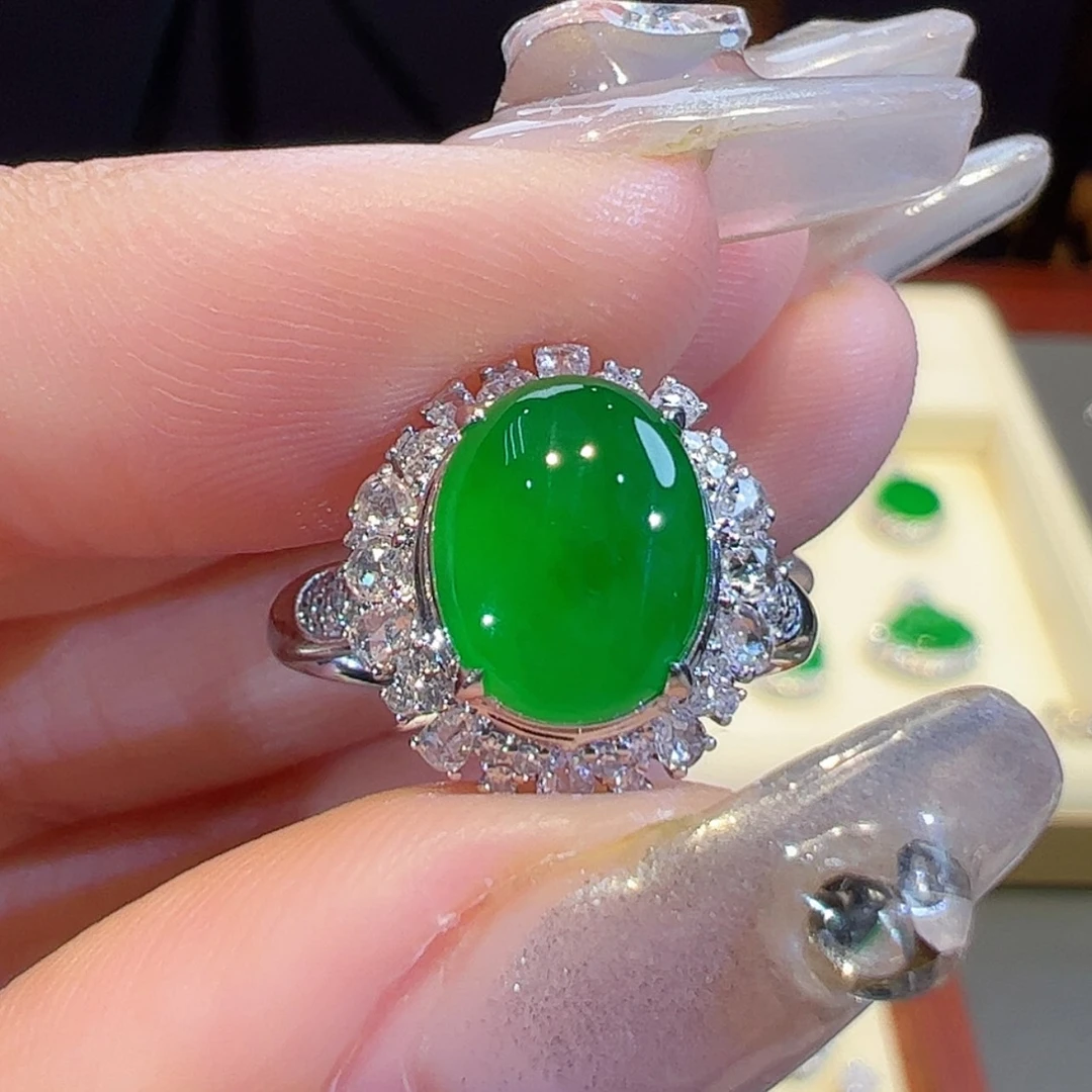 【闪购商品】翡翠戒指18K金镶嵌