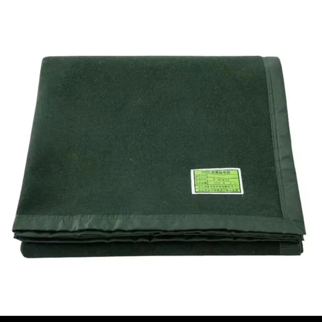 2000克草绿毛毯 夏空调毯冬辅助保暖毯 长2米宽1.5米重4斤 绿色