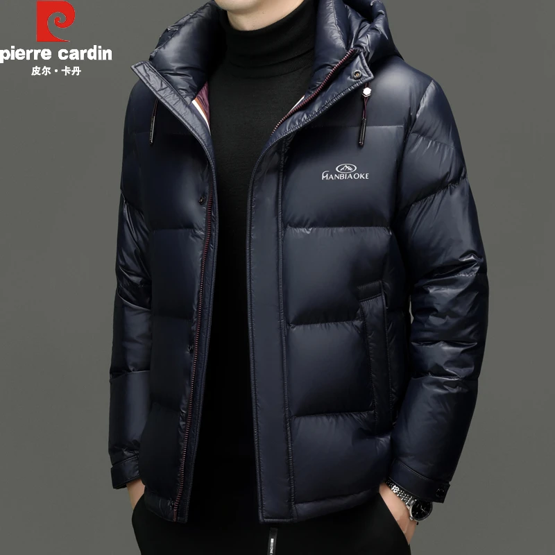 皮尔卡丹90绒子高充绒男士加厚羽绒服冬季面包服抗寒保暖潮牌外套