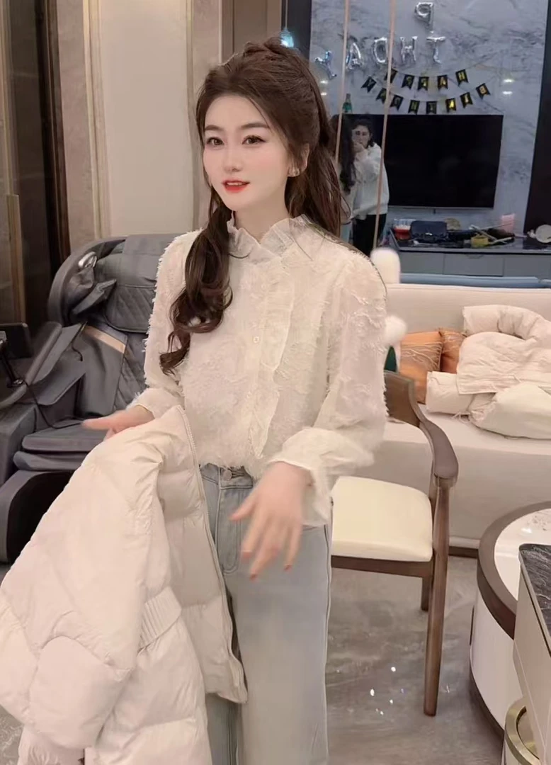 『 流苏千金X 』复古设计感气质百搭时尚衬衫10201