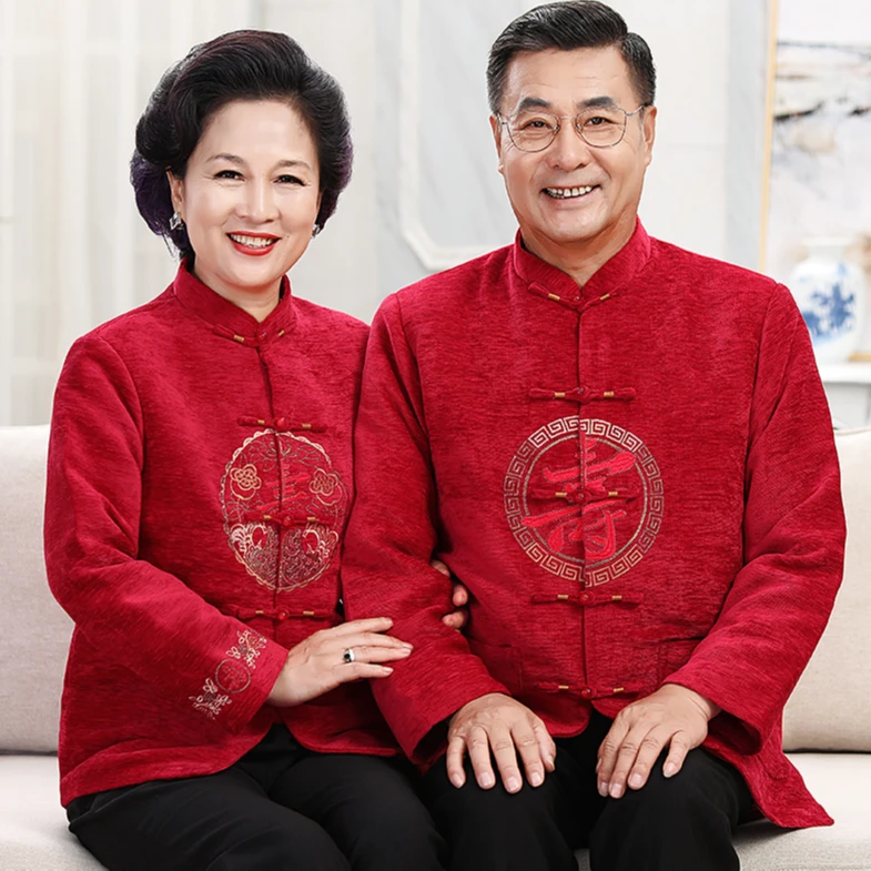 清仓中国风中老年情侣唐装