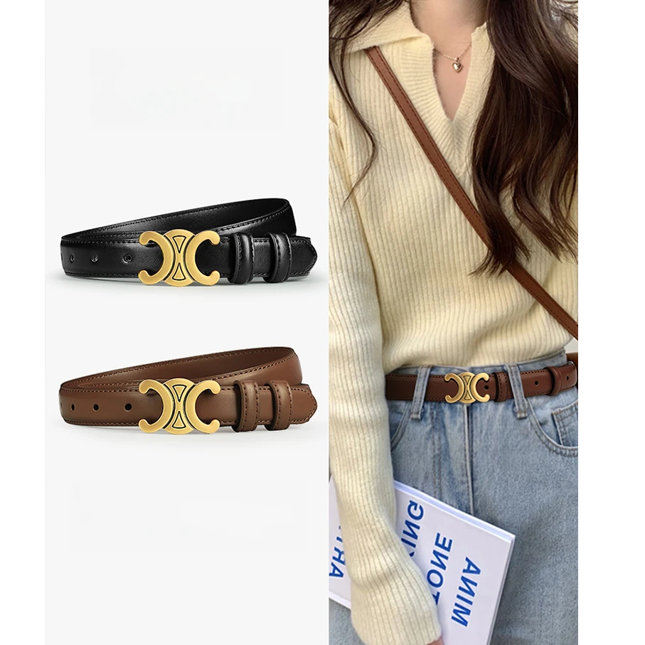 女士腰带黑色百搭时尚设计感好搭配高级感个性穿搭洋气简约ins风