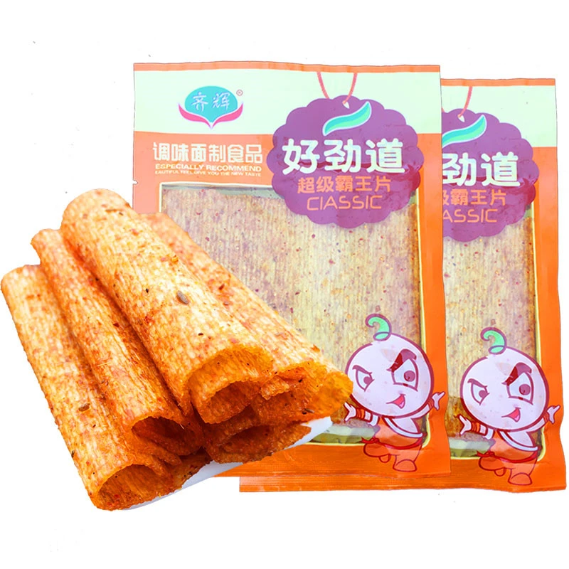 【9.9到手30包】好劲道超级霸王片调味面筋制品食品辣条吃货小零食