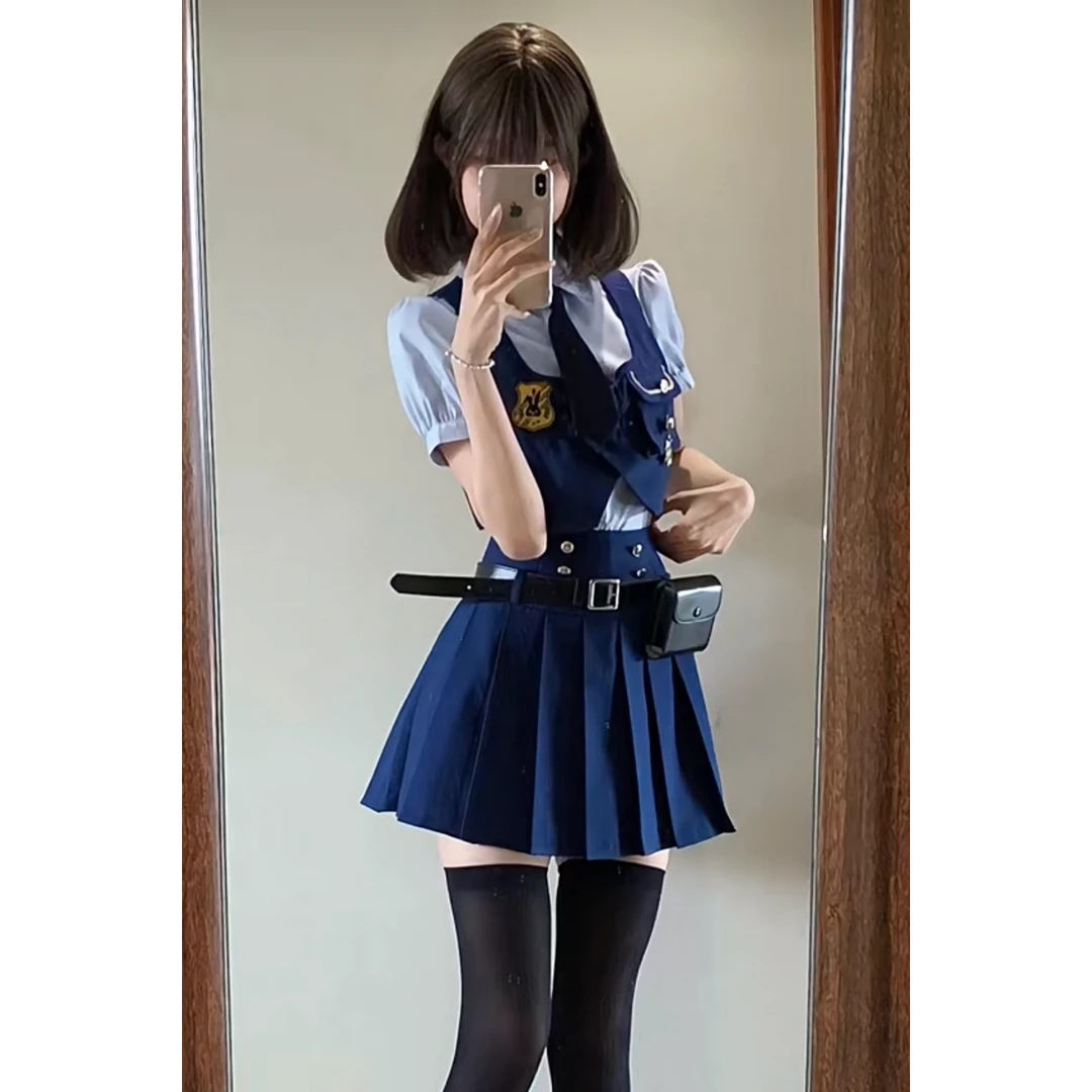 心动突击套装女小个子可爱三件套早春装2024新款爆款东京岁时记jk