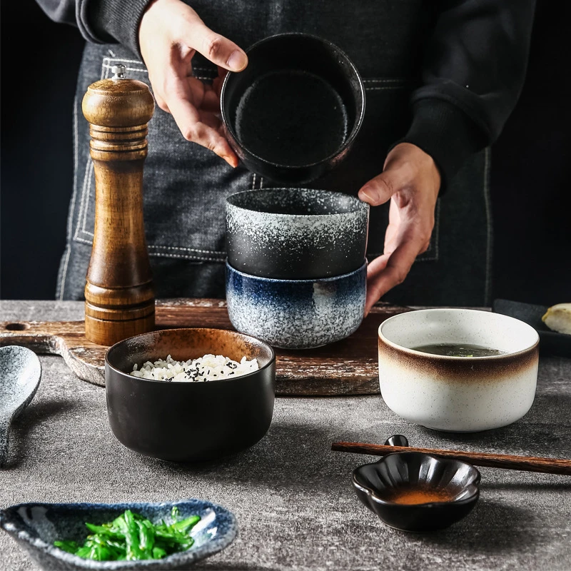 日式泡面碗牛肉汤面碗大号餐具深碗装菜碗盘味千拉碗宿舍陶瓷碗