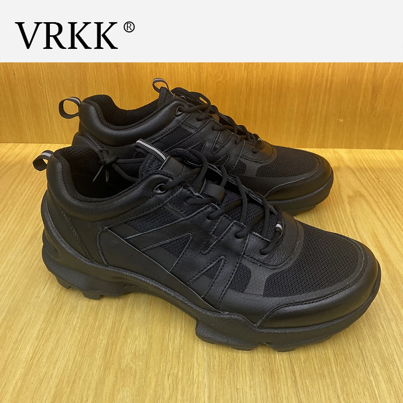 VRKK夏季高档网面透气鞋运动休闲男鞋软底轻便户外防滑跑步鞋男款