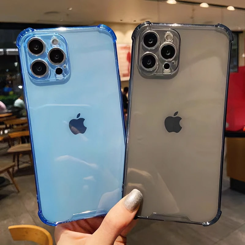 简约防摔超薄13透明手机壳全包IPHONE手机壳15镜头全包网红11ins