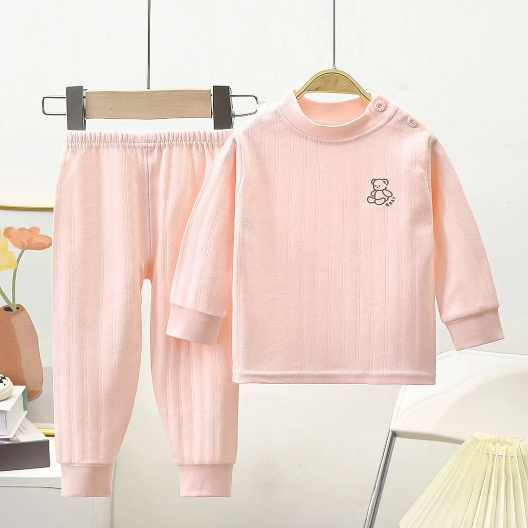 儿童纯棉秋衣秋裤套装宝宝保暖家居服打底内衣套装男女童秋冬睡衣