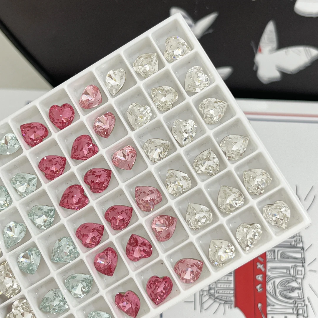 美甲饰品奥地利正品华子新款爱心4831切面高品质精工爆闪美甲钻饰