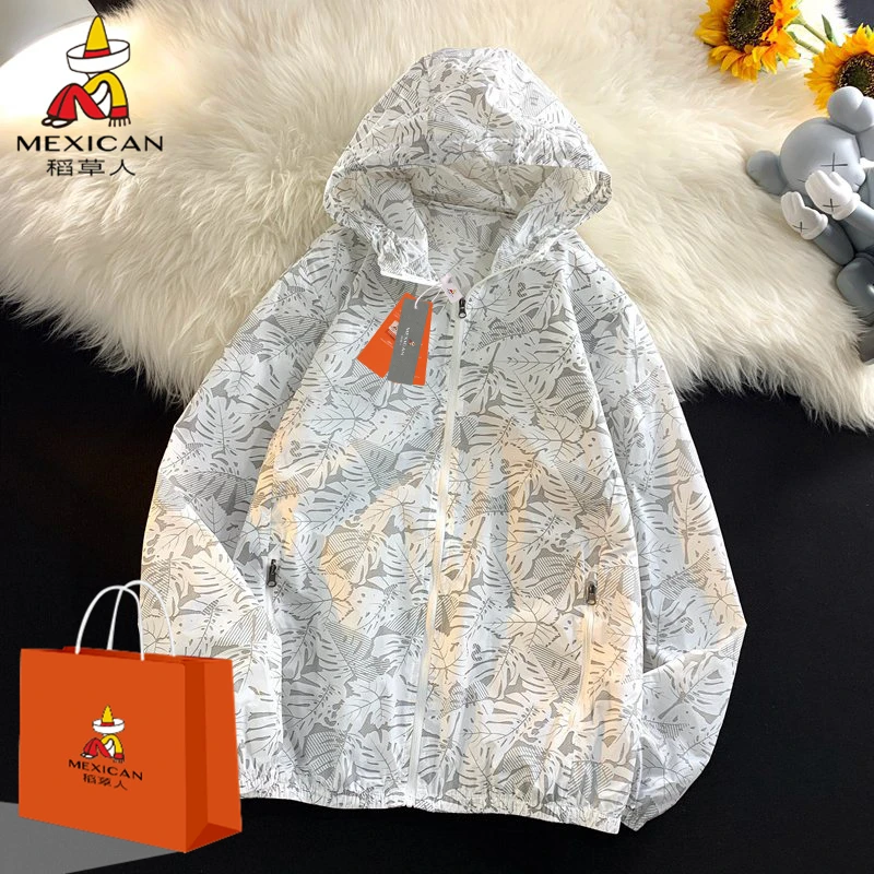 Mexican/稻草人防晒衣男2025年夏款冰丝透气户外钓鱼迷彩情侣外套